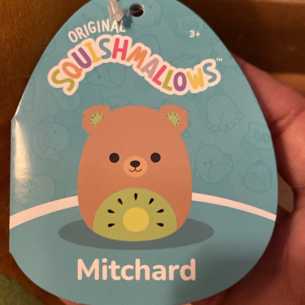 BRAND NEW SQUISHMALLOW NAMED MITCHARD THE KIWI BEAR 8”! NWT. 2023! - Picture 6 of 8
